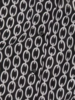 L'AGENCE Nina Chain-Print Silk Button-Front Blouse -Outlet L'AGENCE Store unnamed file 1005