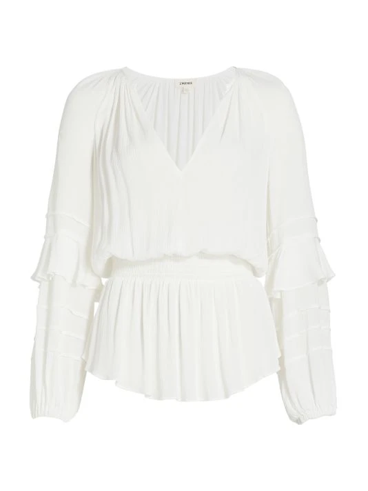 L'AGENCE Brigitta Ruffled Blouse 1 L'AGENCE Brigitta Ruffled Blouse