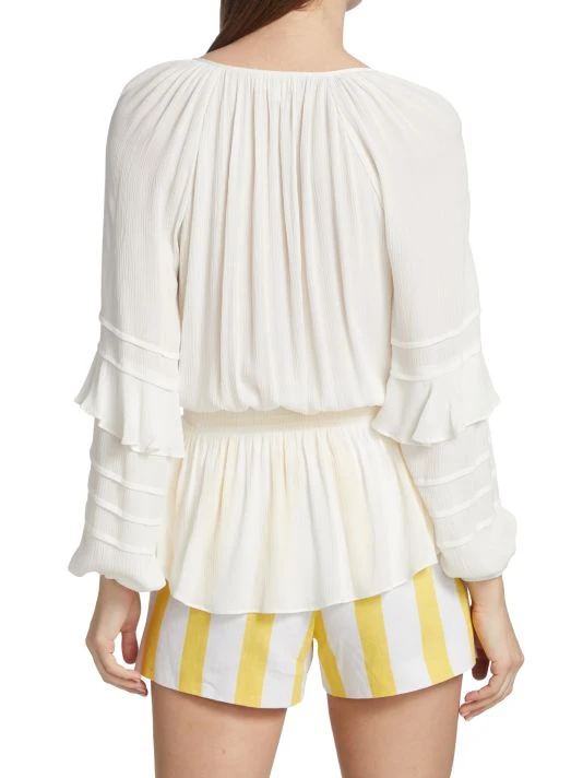 L'AGENCE Brigitta Ruffled Blouse 5 L'AGENCE Brigitta Ruffled Blouse - Image 5