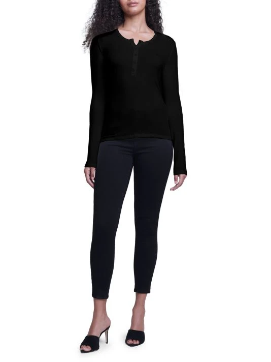 unnamed-file-1081.jpg L'AGENCE Faith Long-Sleeve Henley Top Black -Outlet L'AGENCE Store unnamed file 1081