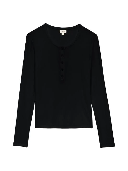 unnamed-file-1082.jpg L'AGENCE Faith Long-Sleeve Henley Top Black -Outlet L'AGENCE Store unnamed file 1082