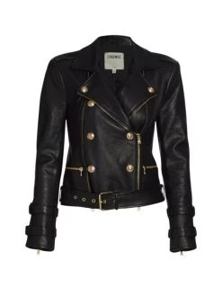 L'AGENCE Billie Belted Leather Jacket Chanterelle 3 L'AGENCE Billie Belted Leather Jacket Chanterelle -Outlet L'AGENCE Store unnamed file 1100