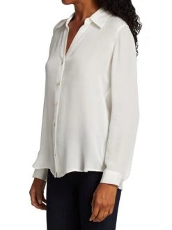 L'AGENCE Nina Silk Blouse Ivory 3 L'AGENCE Nina Silk Blouse Ivory -Outlet L'AGENCE Store unnamed file 1124