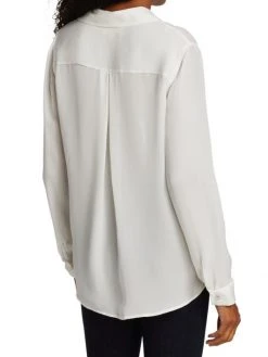 L'AGENCE Nina Silk Blouse Ivory 4 L'AGENCE Nina Silk Blouse Ivory -Outlet L'AGENCE Store unnamed file 1125