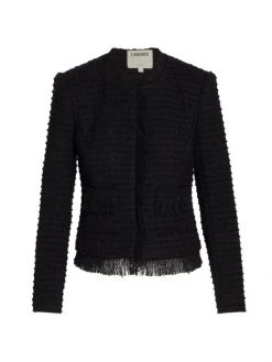 L'AGENCE Angelina Tweed Blazer Twilight Blue -Outlet L'AGENCE Store unnamed file 114