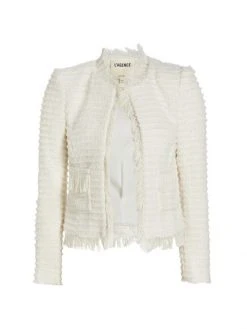 L'AGENCE Angelina Tweed Blazer Twilight Blue -Outlet L'AGENCE Store unnamed file 115