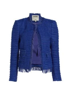 L'AGENCE Angelina Tweed Blazer Twilight Blue -Outlet L'AGENCE Store unnamed file 116