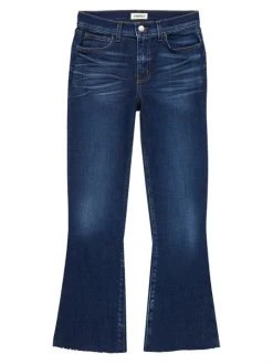 L'AGENCE Kendra High-Rise Cropped Flare Jeans