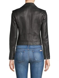 L'AGENCE The Biker Cutwork Leather Moto Jacket Diva Pink -Outlet L'AGENCE Store unnamed file 1165