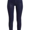 L'AGENCE Margot High-Rise Ankle Skinny Coated Jeans