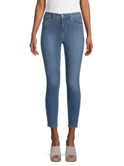 L'AGENCE Margot Mid-Rise Stretch Skinny Ankle Jeans