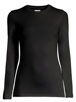 L'AGENCE Long-Sleeve Tee Black -Outlet L'AGENCE Store unnamed file 1216