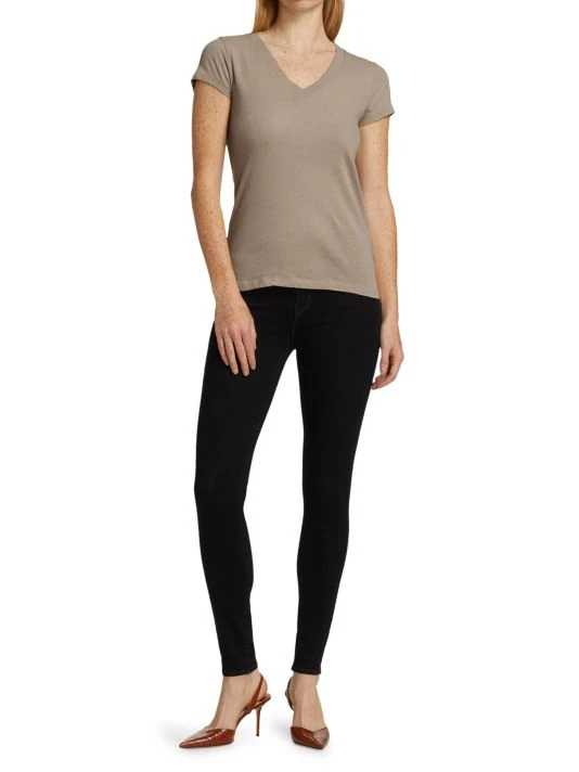 unnamed-file-124.jpg L'AGENCE Becca V-Neck Cotton Tee Chartreuse -Outlet L'AGENCE Store unnamed file 124