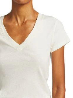 L'AGENCE Becca V-Neck Cotton Tee Chartreuse 5 L'AGENCE Becca V-Neck Cotton Tee Chartreuse -Outlet L'AGENCE Store unnamed file 128