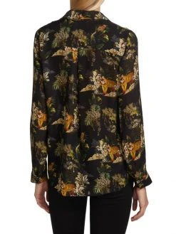 L'AGENCE Nina Printed Silk Blouse 4 L'AGENCE Nina Printed Silk Blouse -Outlet L'AGENCE Store unnamed file 1280