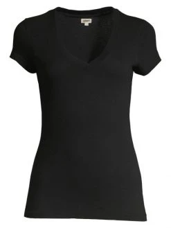 L'AGENCE Becca V-Neck Cotton Tee Chartreuse 6 L'AGENCE Becca V-Neck Cotton Tee Chartreuse -Outlet L'AGENCE Store unnamed file 129