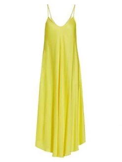 L'AGENCE Lorraine Slip Midi Dress Electric Blue