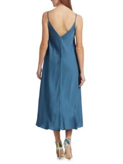 L'AGENCE Lorraine Slip Midi Dress Electric Blue -Outlet L'AGENCE Store unnamed file 1309
