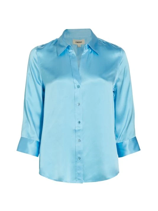 unnamed-file-1332.jpg L'AGENCE Dani Three-Quarter Sleeve Silk Blouse Petal -Outlet L'AGENCE Store unnamed file 1332