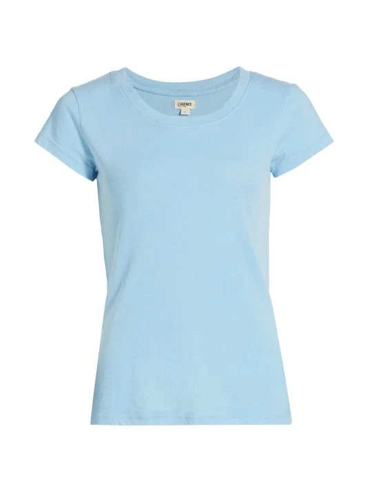 unnamed-file-1348.jpg L'AGENCE Cory High-Low Tee Baltic Sea -Outlet L'AGENCE Store unnamed file 1348
