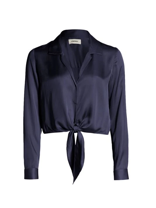 unnamed-file-1356.jpg L'AGENCE Annie Tie-Front Blouse Midnight -Outlet L'AGENCE Store unnamed file 1356