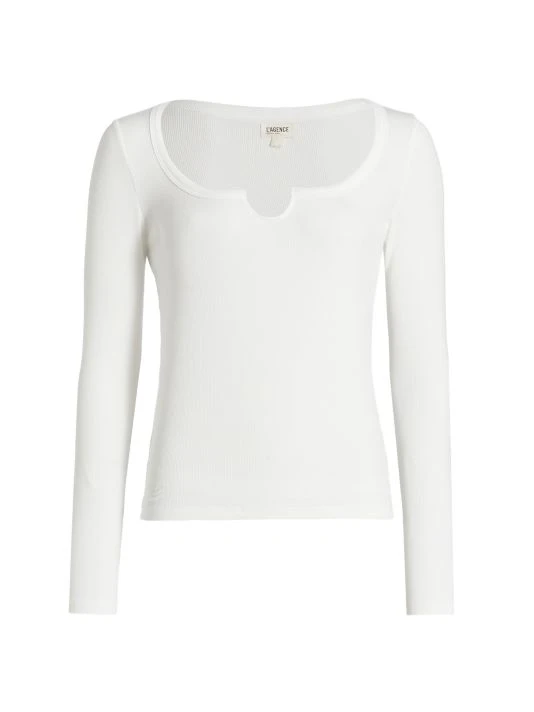 unnamed-file-1392.jpg L'AGENCE Dorothy Rib-Knit Top White -Outlet L'AGENCE Store unnamed file 1392