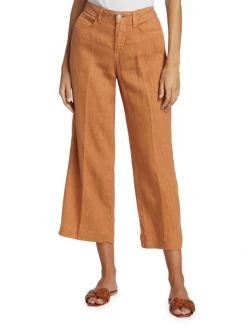 L'AGENCE Danica Wide-Leg Linen Pants -Outlet L'AGENCE Store unnamed file 1395