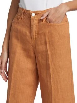 L'AGENCE Danica Wide-Leg Linen Pants -Outlet L'AGENCE Store unnamed file 1398