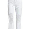 L'AGENCE Adele Distressed Ankle-Crop Jeans