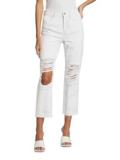 L'AGENCE Adele Distressed Ankle-Crop Jeans 2 L'AGENCE Adele Distressed Ankle-Crop Jeans -Outlet L'AGENCE Store unnamed file 1402
