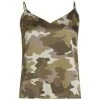 L'AGENCE Jane Camouflage Silk Camisole Top
