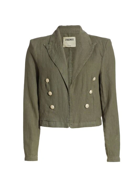 unnamed-file-143.jpg L'AGENCE Dolly Crop Linen Blazer Sand -Outlet L'AGENCE Store unnamed file 143