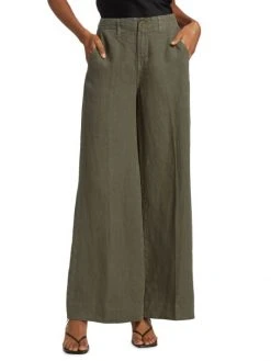 L'AGENCE Brie Linen Wide Leg Pants -Outlet L'AGENCE Store unnamed file 1433