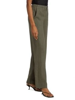 L'AGENCE Brie Linen Wide Leg Pants -Outlet L'AGENCE Store unnamed file 1434