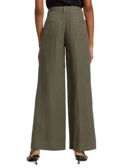 L'AGENCE Brie Linen Wide Leg Pants -Outlet L'AGENCE Store unnamed file 1435