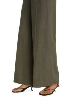 L'AGENCE Brie Linen Wide Leg Pants -Outlet L'AGENCE Store unnamed file 1436