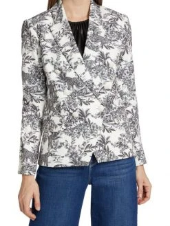L'AGENCE Kenzie Floral Double-Breasted Blazer 2 L'AGENCE Kenzie Floral Double-Breasted Blazer -Outlet L'AGENCE Store unnamed file 1440