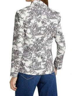 L'AGENCE Kenzie Floral Double-Breasted Blazer 4 L'AGENCE Kenzie Floral Double-Breasted Blazer -Outlet L'AGENCE Store unnamed file 1442