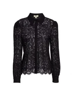 L'AGENCE Jenica Lace Blouse Rose