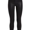 L'AGENCE Margot High-Rise Glitter-Coated Stretch Skinny Jeans
