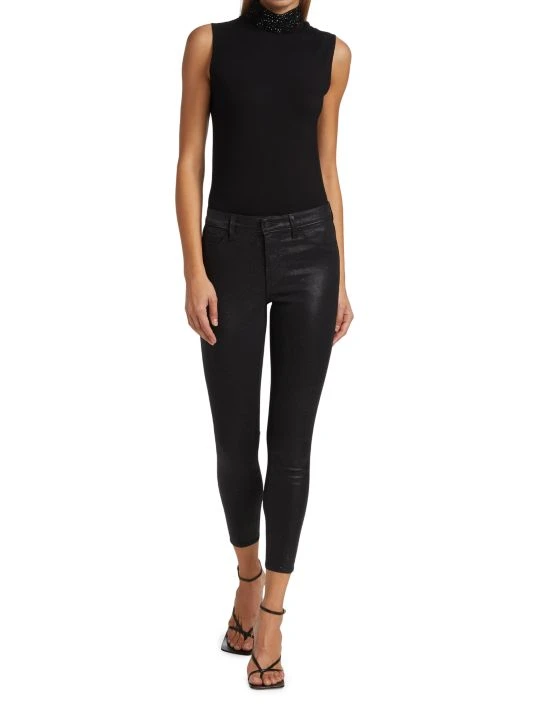 unnamed-file-1488.jpg L'AGENCE Margot High-Rise Glitter-Coated Stretch Skinny Jeans -Outlet L'AGENCE Store unnamed file 1488
