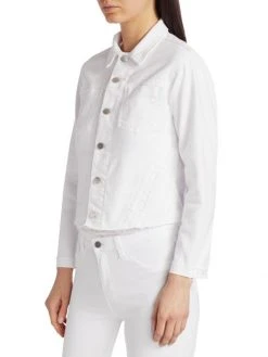 L'AGENCE Janelle Slim-Fit Denim Jacket 3 L'AGENCE Janelle Slim-Fit Denim Jacket -Outlet L'AGENCE Store unnamed file 15