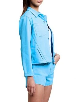 L'AGENCE Janelle Slim Stretch Denim Jacket -Outlet L'AGENCE Store unnamed file 1524