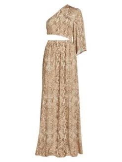 L'AGENCE Fontana Cut-Out Maxi Dress