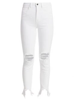 L'AGENCE High Line High-Rise Distressed Stretch Skinny Jeans