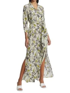 L'AGENCE Cameron Belted Silk Shirt Dress -Outlet L'AGENCE Store unnamed file 1542