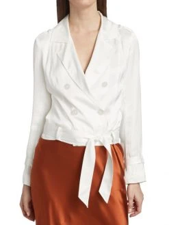 L'AGENCE Onyx Satin Jacket -Outlet L'AGENCE Store unnamed file 1559