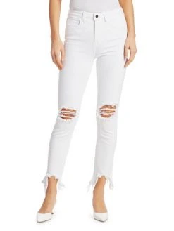 L'AGENCE High Line High-Rise Distressed Stretch Skinny Jeans 2 L'AGENCE High Line High-Rise Distressed Stretch Skinny Jeans -Outlet L'AGENCE Store unnamed file 156