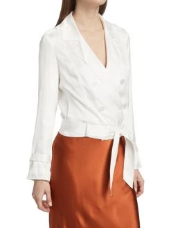 L'AGENCE Onyx Satin Jacket -Outlet L'AGENCE Store unnamed file 1560