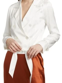 L'AGENCE Onyx Satin Jacket -Outlet L'AGENCE Store unnamed file 1562